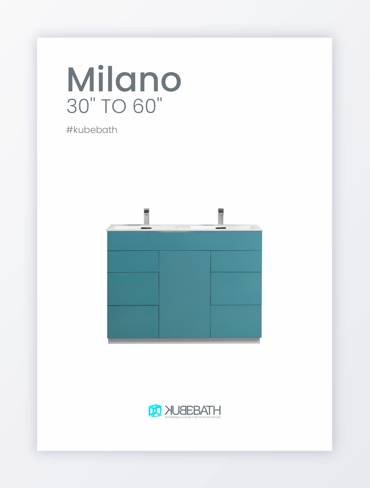 Milano Bathroom Vanity Collection by KubeBath