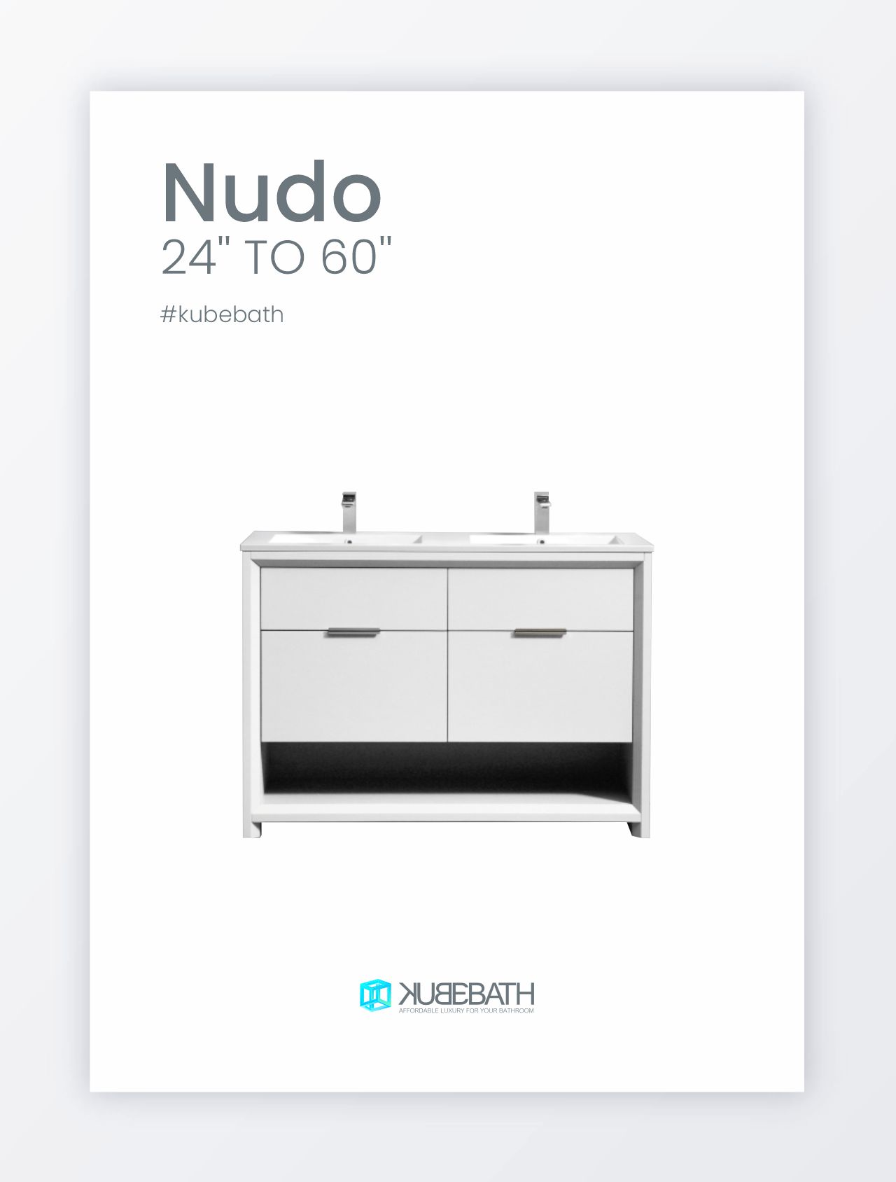 Nudo Bathroom Vanity Collection by KubeBath