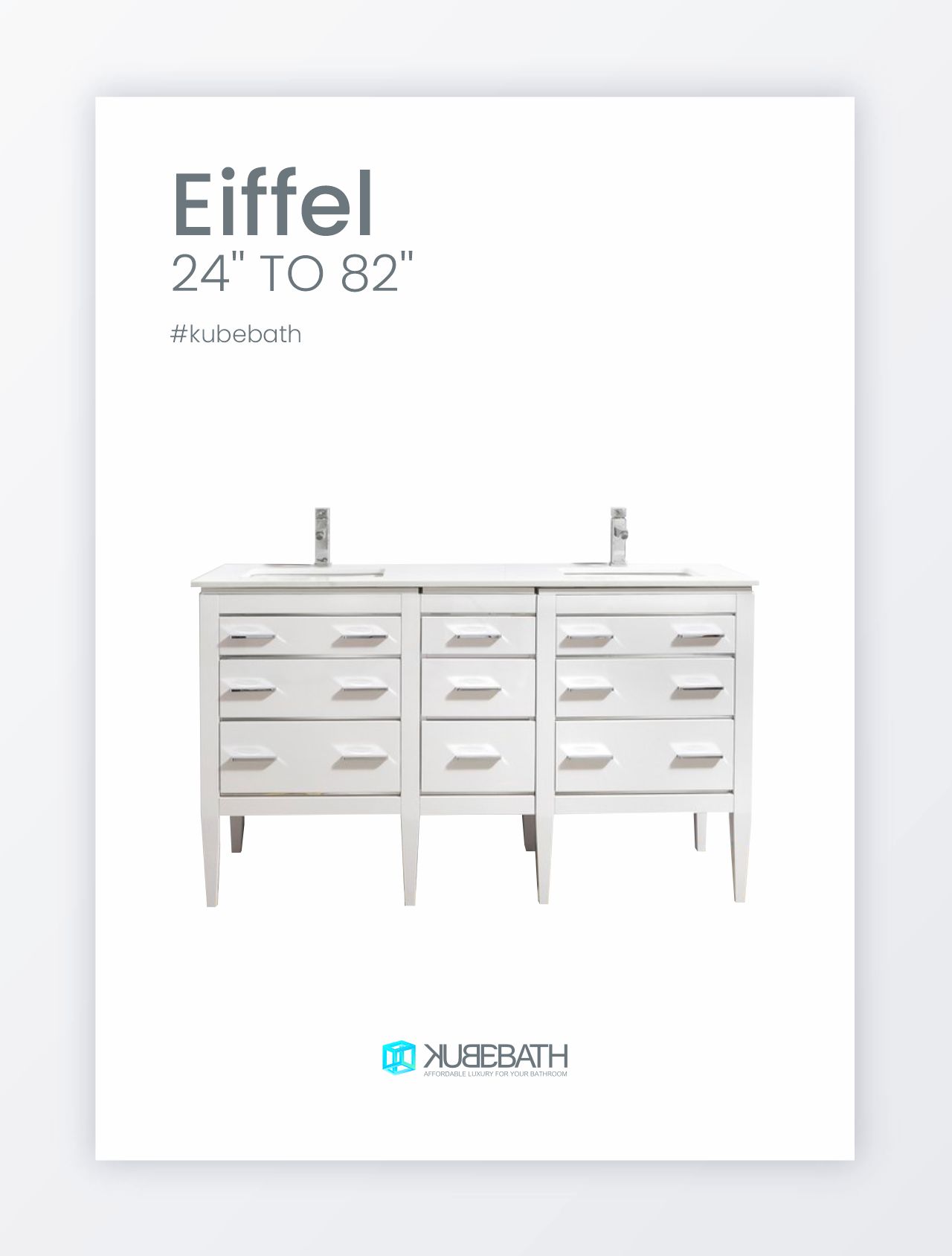 Eiffel Bathroom Vanity Collection by KubeBath