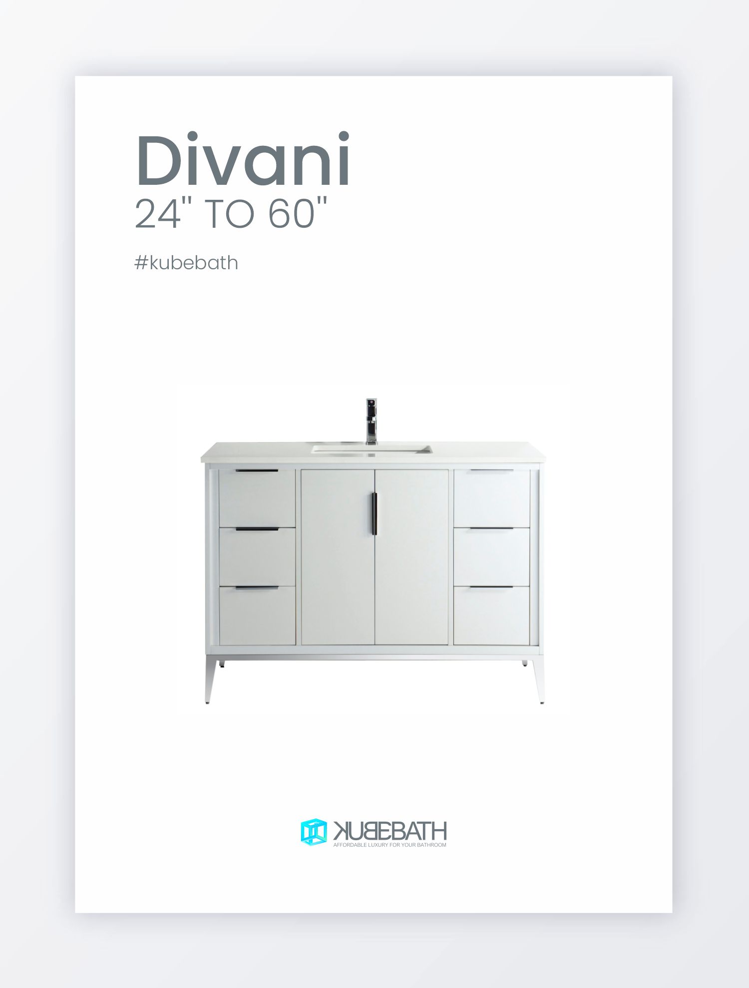 Divani Bathroom Vanity Collection by KubeBath