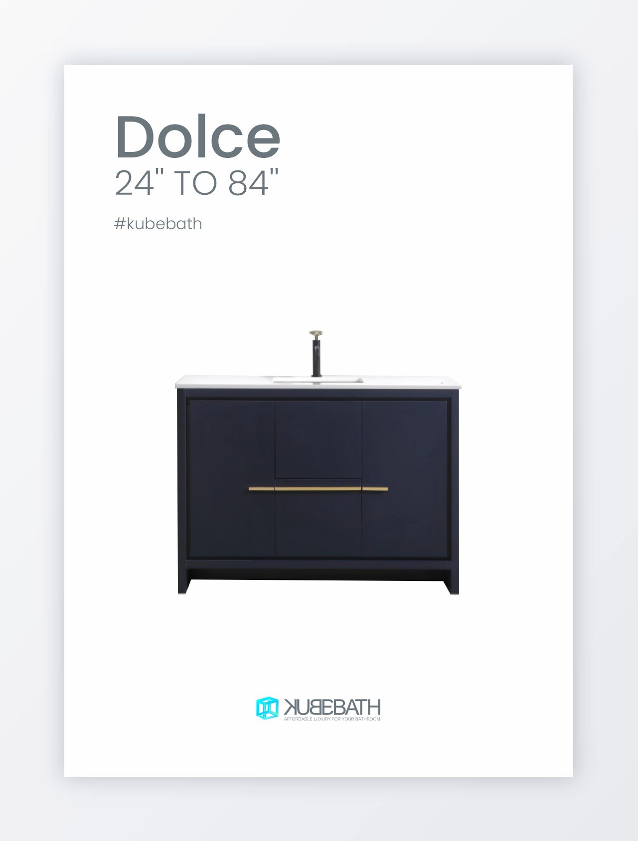 Dolce Bathroom Vanity Collection by KubeBath