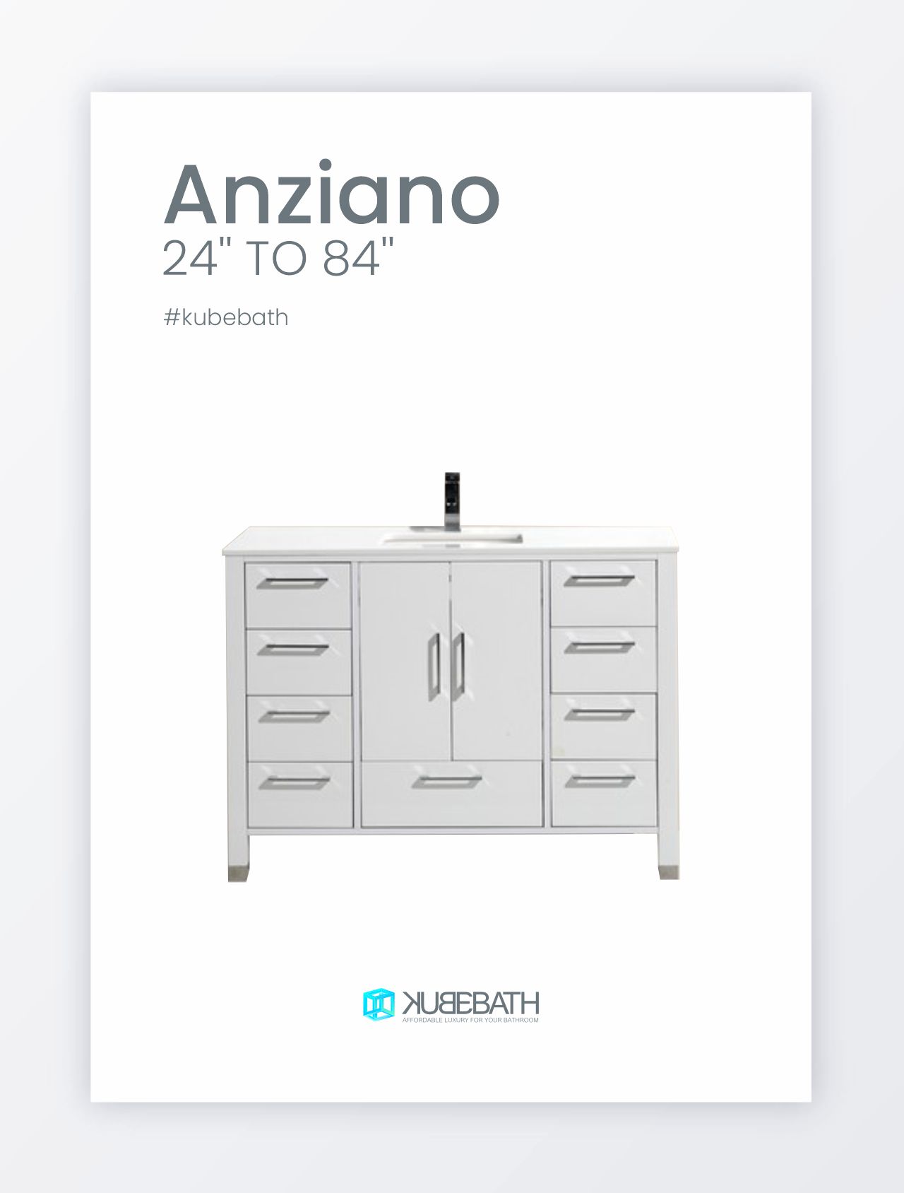 Anziano Bathroom Vanity Collection by KubeBath