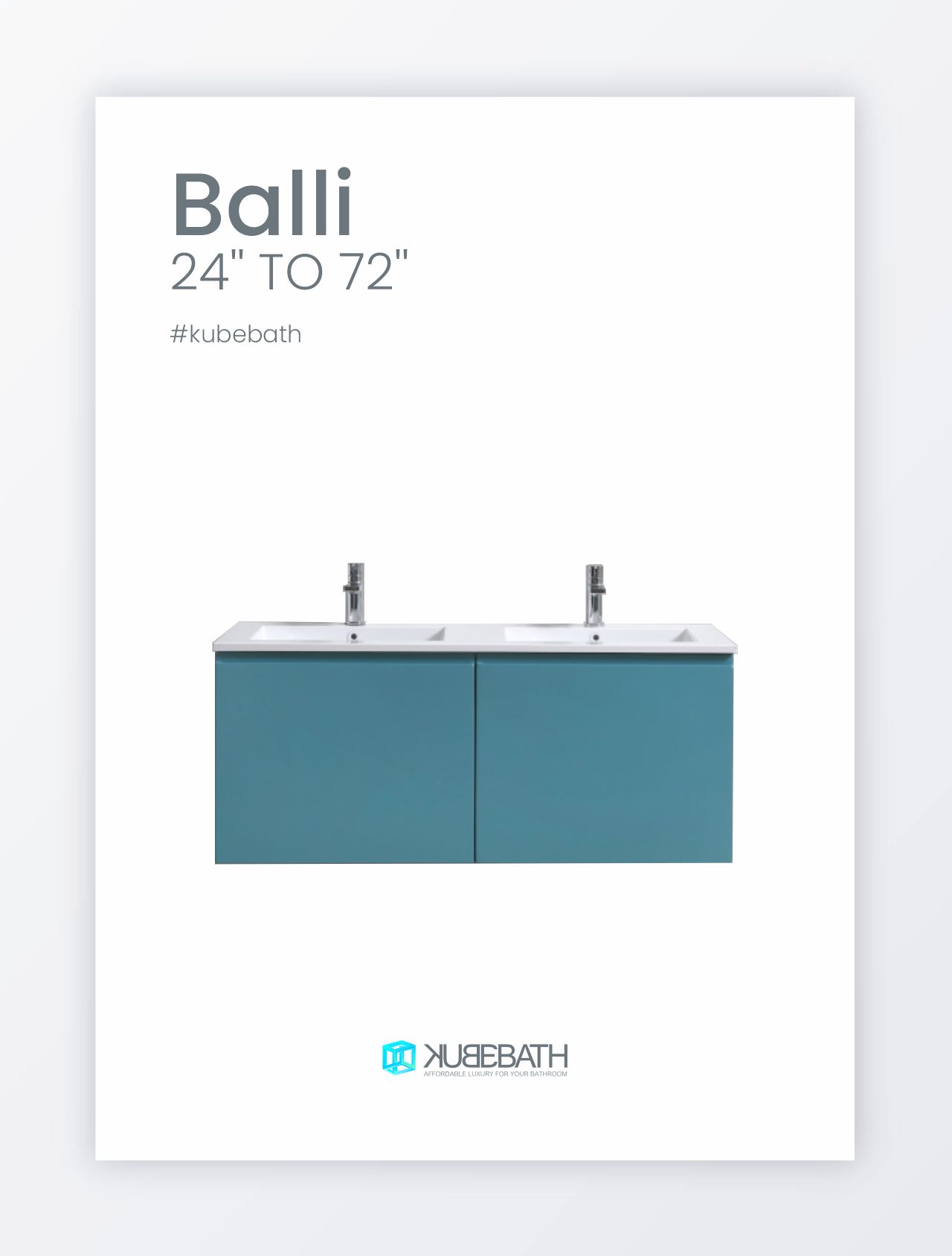 Balli Bathroom Vanity Collection by KubeBath