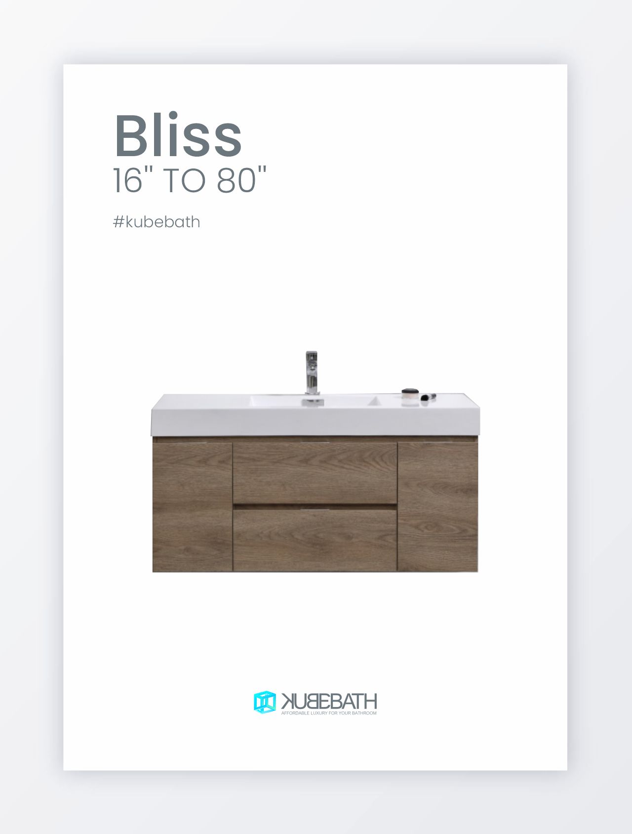 Bliss Bathroom Vanity Collection by KubeBath